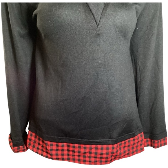 BloomChic Red and Black Checkered Blouse, Plus Size 22//24 (3X) - Picture 6 of 10